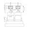 Sartodoors Sliding Closet Bypass Doors 64 x 84in, Sete 6933 Nebraska Grey W/ Frosted Glass, Sturdy Rails SETE6933DBD-NEB-6484 - alternate 2